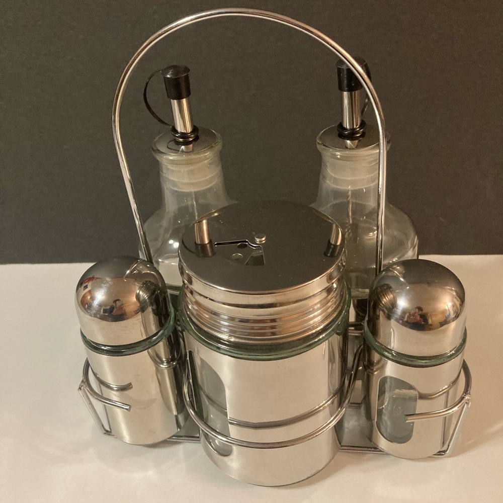 Parini 6-piece Stainless Steel Condiment Set